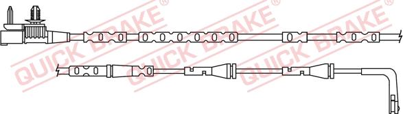 QUICK BRAKE WS 0413 A - Contact d'avertissement, usure des plaquettes de frein cwaw.fr