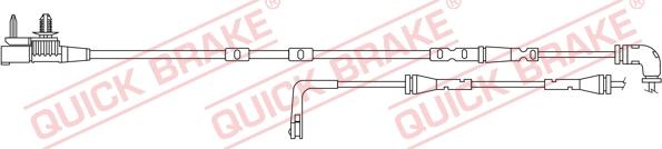 QUICK BRAKE WS 0420 A - Contact d'avertissement, usure des plaquettes de frein cwaw.fr