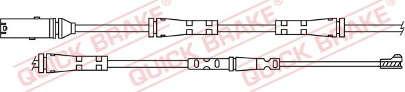 QUICK BRAKE WS 0421 B - Contact d'avertissement, usure des plaquettes de frein cwaw.fr