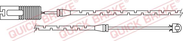 QUICK BRAKE WS 0152 A - Contact d'avertissement, usure des plaquettes de frein cwaw.fr