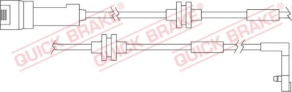 QUICK BRAKE WS 0157 A - Contact d'avertissement, usure des plaquettes de frein cwaw.fr