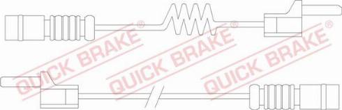 QUICK BRAKE WS 0169 A - Contact d'avertissement, usure des plaquettes de frein cwaw.fr