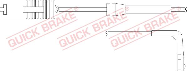 QUICK BRAKE WS 0164 A - Contact d'avertissement, usure des plaquettes de frein cwaw.fr