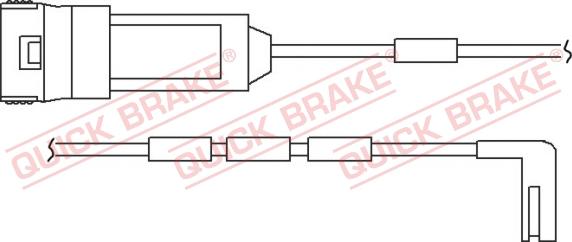 QUICK BRAKE WS 0124 A - Contact d'avertissement, usure des plaquettes de frein cwaw.fr