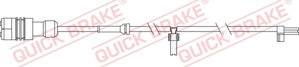 QUICK BRAKE WS 0348 A - Contact d'avertissement, usure des plaquettes de frein cwaw.fr