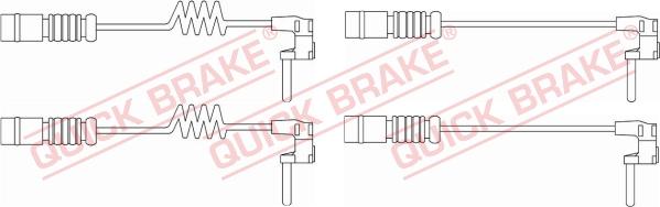 QUICK BRAKE WS 0301 A - Contact d'avertissement, usure des plaquettes de frein cwaw.fr