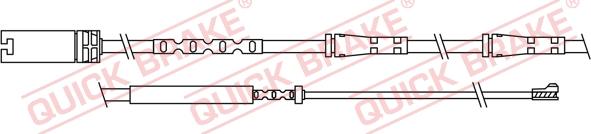 QUICK BRAKE WS 0307 A - Contact d'avertissement, usure des plaquettes de frein cwaw.fr