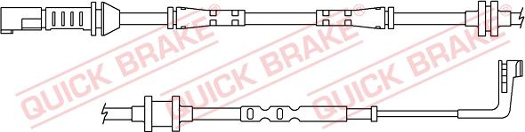 QUICK BRAKE WS 0383 A - Contact d'avertissement, usure des plaquettes de frein cwaw.fr