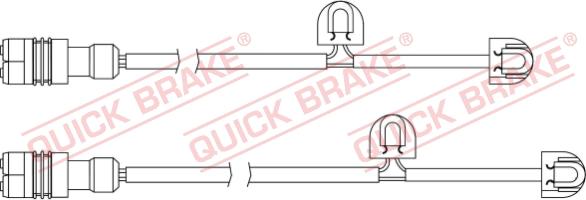 QUICK BRAKE WS 0334 A - Contact d'avertissement, usure des plaquettes de frein cwaw.fr