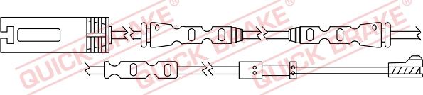 QUICK BRAKE WS 0324 A - Contact d'avertissement, usure des plaquettes de frein cwaw.fr