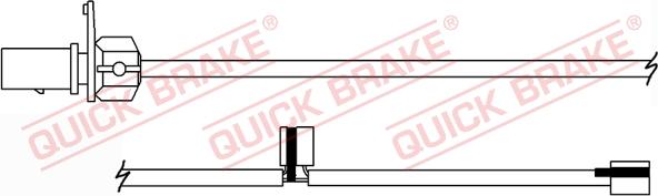 QUICK BRAKE WS 0379 B - Contact d'avertissement, usure des plaquettes de frein cwaw.fr