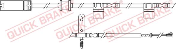 QUICK BRAKE WS 0299 A - Contact d'avertissement, usure des plaquettes de frein cwaw.fr