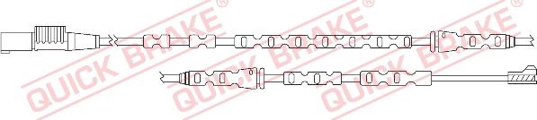 QUICK BRAKE WS 0294 A - Contact d'avertissement, usure des plaquettes de frein cwaw.fr