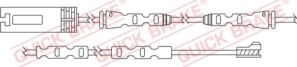 QUICK BRAKE WS 0291 A - Contact d'avertissement, usure des plaquettes de frein cwaw.fr