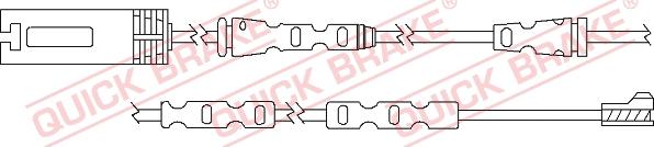 QUICK BRAKE WS 0293 A - Contact d'avertissement, usure des plaquettes de frein cwaw.fr