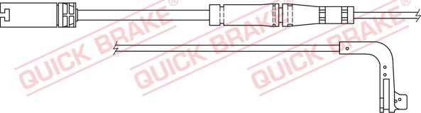 QUICK BRAKE WS 0249 A - Contact d'avertissement, usure des plaquettes de frein cwaw.fr