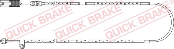 QUICK BRAKE WS 0254 A - Contact d'avertissement, usure des plaquettes de frein cwaw.fr