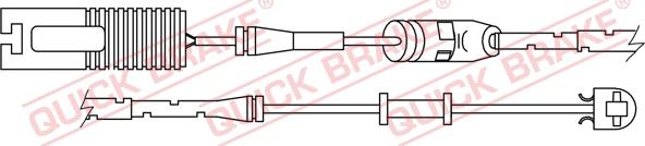 QUICK BRAKE WS 0253 A - Contact d'avertissement, usure des plaquettes de frein cwaw.fr