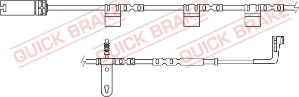 QUICK BRAKE WS 0267 A - Contact d'avertissement, usure des plaquettes de frein cwaw.fr