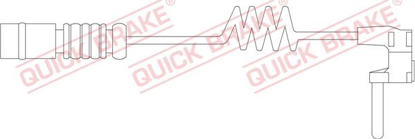 QUICK BRAKE WS 0209 A - Contact d'avertissement, usure des plaquettes de frein cwaw.fr