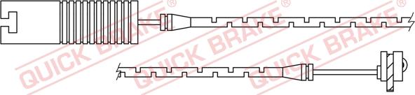 QUICK BRAKE WS 0205 A - Contact d'avertissement, usure des plaquettes de frein cwaw.fr