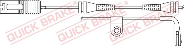 QUICK BRAKE WS 0202 A - Contact d'avertissement, usure des plaquettes de frein cwaw.fr