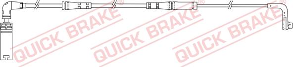 QUICK BRAKE WS 0219 A - Contact d'avertissement, usure des plaquettes de frein cwaw.fr