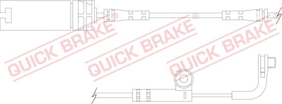 QUICK BRAKE WS 0218 A - Contact d'avertissement, usure des plaquettes de frein cwaw.fr