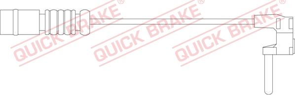 QUICK BRAKE WS 0212 A - Contact d'avertissement, usure des plaquettes de frein cwaw.fr