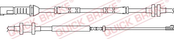 QUICK BRAKE WS 0285 A - Contact d'avertissement, usure des plaquettes de frein cwaw.fr