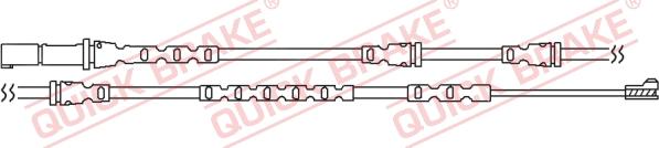 QUICK BRAKE WS 0283 A - Contact d'avertissement, usure des plaquettes de frein cwaw.fr