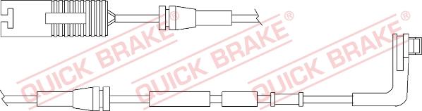 QUICK BRAKE WS 0270 A - Contact d'avertissement, usure des plaquettes de frein cwaw.fr