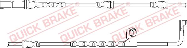 QUICK BRAKE WS 0271 A - Contact d'avertissement, usure des plaquettes de frein cwaw.fr