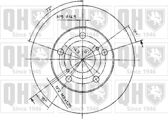 Quinton Hazell BDC4416 - Disque de frein cwaw.fr