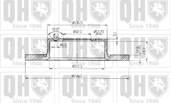 Quinton Hazell BDC4410 - Disque de frein cwaw.fr