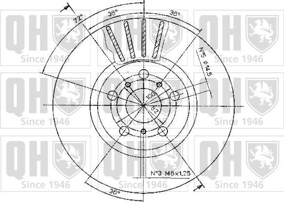 Quinton Hazell BDC4423 - Disque de frein cwaw.fr