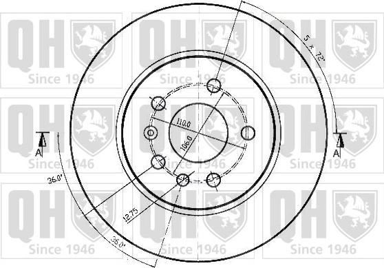 Quinton Hazell BDC4556 - Disque de frein cwaw.fr