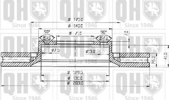 Quinton Hazell BDC4507 - Disque de frein cwaw.fr