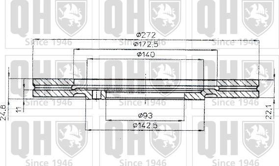 Quinton Hazell BDC4390 - Disque de frein cwaw.fr