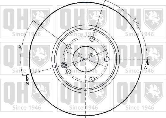 Quinton Hazell BDC4776 - Disque de frein cwaw.fr