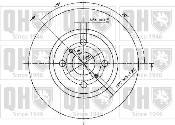 Quinton Hazell BDC5084 - Disque de frein cwaw.fr