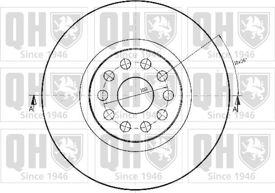 Quinton Hazell BDC5158 - Disque de frein cwaw.fr