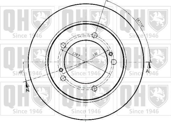 Quinton Hazell BDC3460 - Disque de frein cwaw.fr