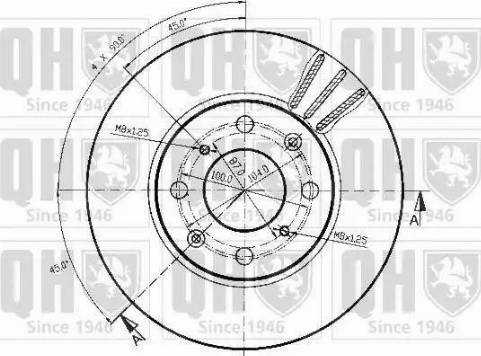 Quinton Hazell BDC3591 - Disque de frein cwaw.fr