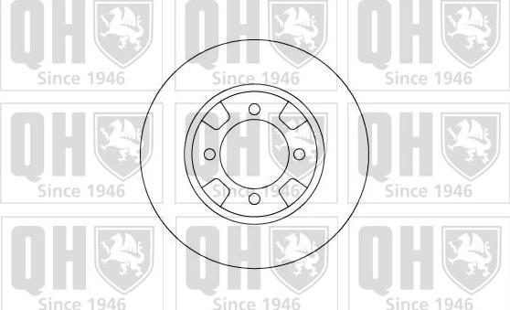 Quinton Hazell BDC3587 - Disque de frein cwaw.fr