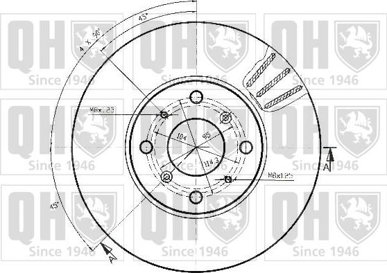 Quinton Hazell BDC3575 - Disque de frein cwaw.fr