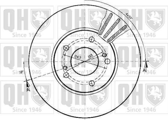 Quinton Hazell BDC3813 - Disque de frein cwaw.fr