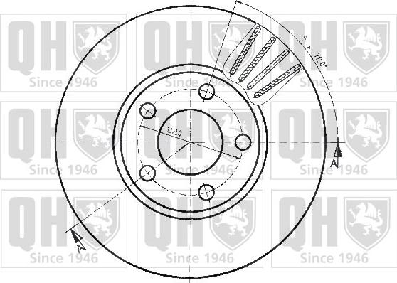 Quinton Hazell BDC3825 - Disque de frein cwaw.fr