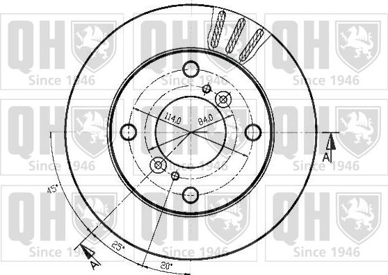 Quinton Hazell BDC3758 - Disque de frein cwaw.fr