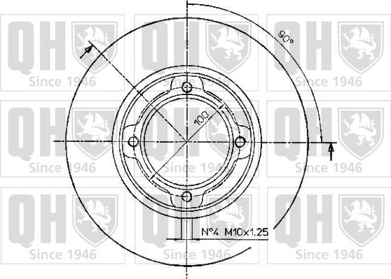 Quinton Hazell BDC3757 - Disque de frein cwaw.fr